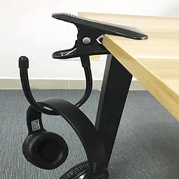Hoofdtelefoon Hanger voor Bureau met Flexibele Punt - Sterke Clip en Eenvoudige Installatie — thumbnail 2