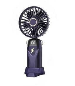 Draagbare Handventilator met LED-Display - 3-in-1 Persoonlijke Ventilator met 90° Opvouwbaar Ontwerp en 5 Snelheden — thumbnail 5