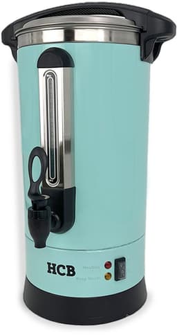 HCB® - Professionele Horeca Percolator - 8,7 liter - 55 kopjes - 230V - RVS / INOX Perculator - Elektrisch koffiezetapparaat - Volautomatische koffiemachine - 25x30x50.5 cm (DxBxH) - 2.70 kg - 1358 — thumbnail 1