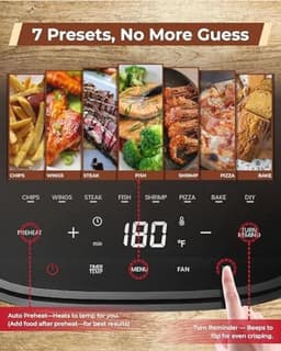 Compacte heteluchtfriteuse 3,7 liter met touchscreen en kijkvenster — thumbnail 5
