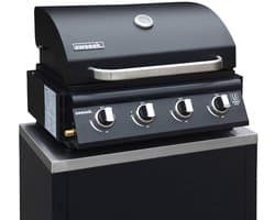 sweeek - Gasbarbecue met 4 branders, thermometer en vetopvangbak - grimaud