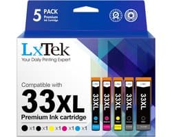 33XL Inktpatronen Compatibel voor XP-640, XP-530, XP-900, XP-540 (5 Stuks)