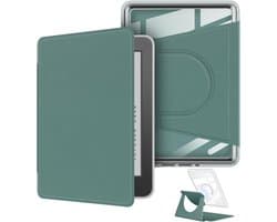 Draaibare hoes voor 7 inch Kindle Paperwhite - afneembaar, met verstelbare standaard en transparante achterkant