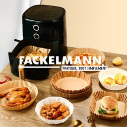 50 Papieren bakvormpjes voor airfryer vierkant 16 cm Fackelmann Diversen — thumbnail 10