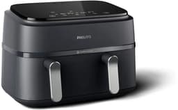 Philips 3000 Series Dual Airfryer - NA351/00 - Dubbele Mand - 9L - Tot 6 Personen - Zwart/Zilver — thumbnail 16