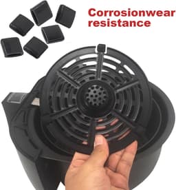 30 Rubberen Bumpers voor Airfryer - Anti-kras Beschermhoezen voor Heteluchtfriteuse — thumbnail 5