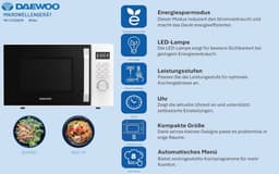 Solo Magnetron 20L 700W met Automatische Programma's en Timer - Wit — thumbnail 3