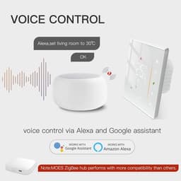 Zigbee Slimme Thermostaat voor Vloerverwarming - Digitaal en Programmeerbaar, Compatibel met Alexa en Google Home — thumbnail 3
