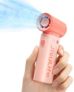 Draagbare USB-miniventilator met 5 snelheden en lange batterijduur voor reizen, kamperen en persoonlijke verzorging — thumbnail 5