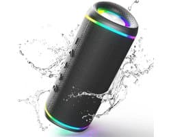 Krachtige Bluetooth Luidspreker met RGB-Licht - 30W Draagbare Muziekbox, IPX5 Waterdicht voor Feesten en Buitenactiviteiten