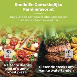 Digitale Airfryer Oven 10-in-1 met Snel Luchtcirculatie en 60-Minuten Timer, 11 L, 2000 W, Zwart — thumbnail 4