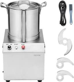 VEVOR Keukenmachine Groentenhakker Food Grade RVS Mixer 10L — thumbnail 1