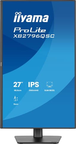iiyama ProLite XB2796QSC-B1 - 27 inch - QHD - IPS - USB-Hub (2x) - Verstelbaar - USB-C (65 watt) — thumbnail 5