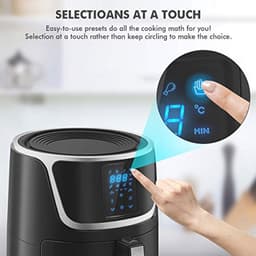 Grote Airfryer met Digitale LED Touch Screen - Gezond Frituren en Koken (5.5 Liter) — thumbnail 4