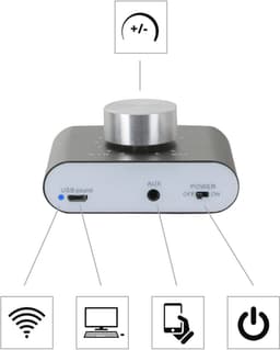 Ultracompacte Mini HIFI Versterker met Bluetooth - 100 Watt Stereo Versterker — thumbnail 3