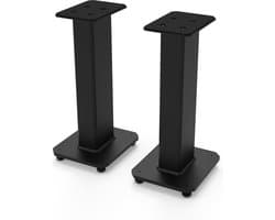 Universele Vulbare Speaker Stands voor Boekenplankspeakers - 56 cm Hoog - Zwart