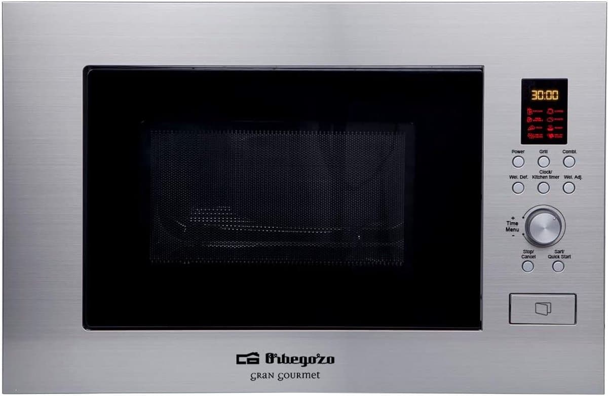 Inbouw Magnetron met Grillfunctie 23 Liter RVS — afbeelding 1