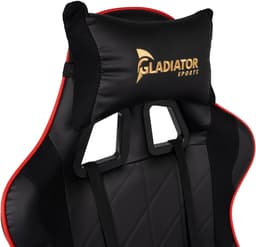 Gladiator Esports Ergonomische Gamestoel met 160° kantelfunctie - Zwarte Gamingstoel met 3D Verstelbare Armleuningen & Voetensteun - Gaming Chair met Rug- en Hoofdkussen - Tot 130kg — thumbnail 5