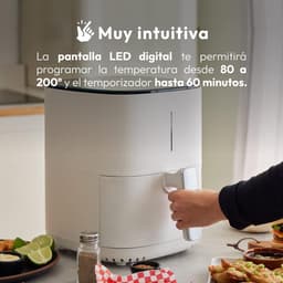 Hete Lucht Friteuse - Airfryer Keuken - Gezond Koken - Intuïtief LED Scherm - 5 Liter Inhoud - Wit — thumbnail 3