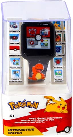 Accutime Pokémon Smartwatch Kinderen - Selfie Camera voor Foto's & Video's - Met Spraakmemo, Stopwatch en Timer - Voor Kinderen Vanaf 6 jaar - Zwart — thumbnail 4