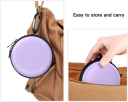 Travel Case voor Apple Watch en Airpods - Beschermende Opbergtas voor Reizen - Paars — thumbnail 3