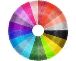 3D Pen Filament Vullingen - 20 Kleurige PLA Filamenten 1.75mm voor 3D Printing