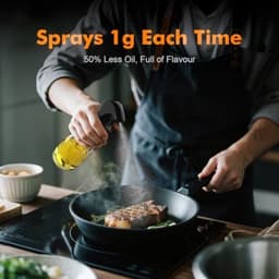 PromoHome Oliespray Fles - 200ml Glas Dispenser voor Keuken en Airfryer — thumbnail 2