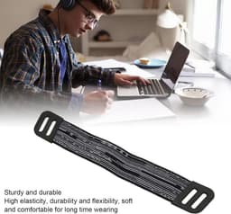 Jhubers Goods - Vervangende Hoofdband - Accessoires - Compatibel met - Gaming Headset - Vervangende Band - Hoofdbanden Riemen - Hooftelefoon - Geschikt voor G733 G335 - Zwart Grijs. — thumbnail 3