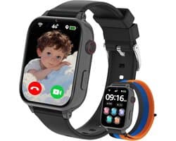 Kinder Smartwatch met GPS en Telefoonfunctie - 4G, Video Bellen, Wifi & Schoolmodus