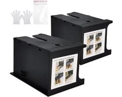 2 Stuks Inkt Onderhoudsdoos - Compatibel met Diverse Printers