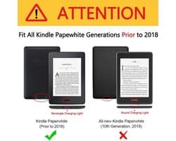 Origami Slim Hoesje voor Oude Kindle Paperwhite (tot 2018) - Standfunctie & Auto Wake/Sleep