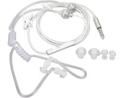 Binaurale 3,5 mm Jack Air Tube Headset met Ruisonderdrukking voor Laptop en Tablet - Wit - Geschikt voor Galaxy en NOTE-serie