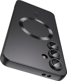 AziLine Magnetische Premium Zwart Hoes voor Galaxy S25 – Stijlvolle Bescherming met Ingebouwde MagSafe en Camera Lens Bescherming Geschikt voor Samsung Galaxy S25 — thumbnail 2