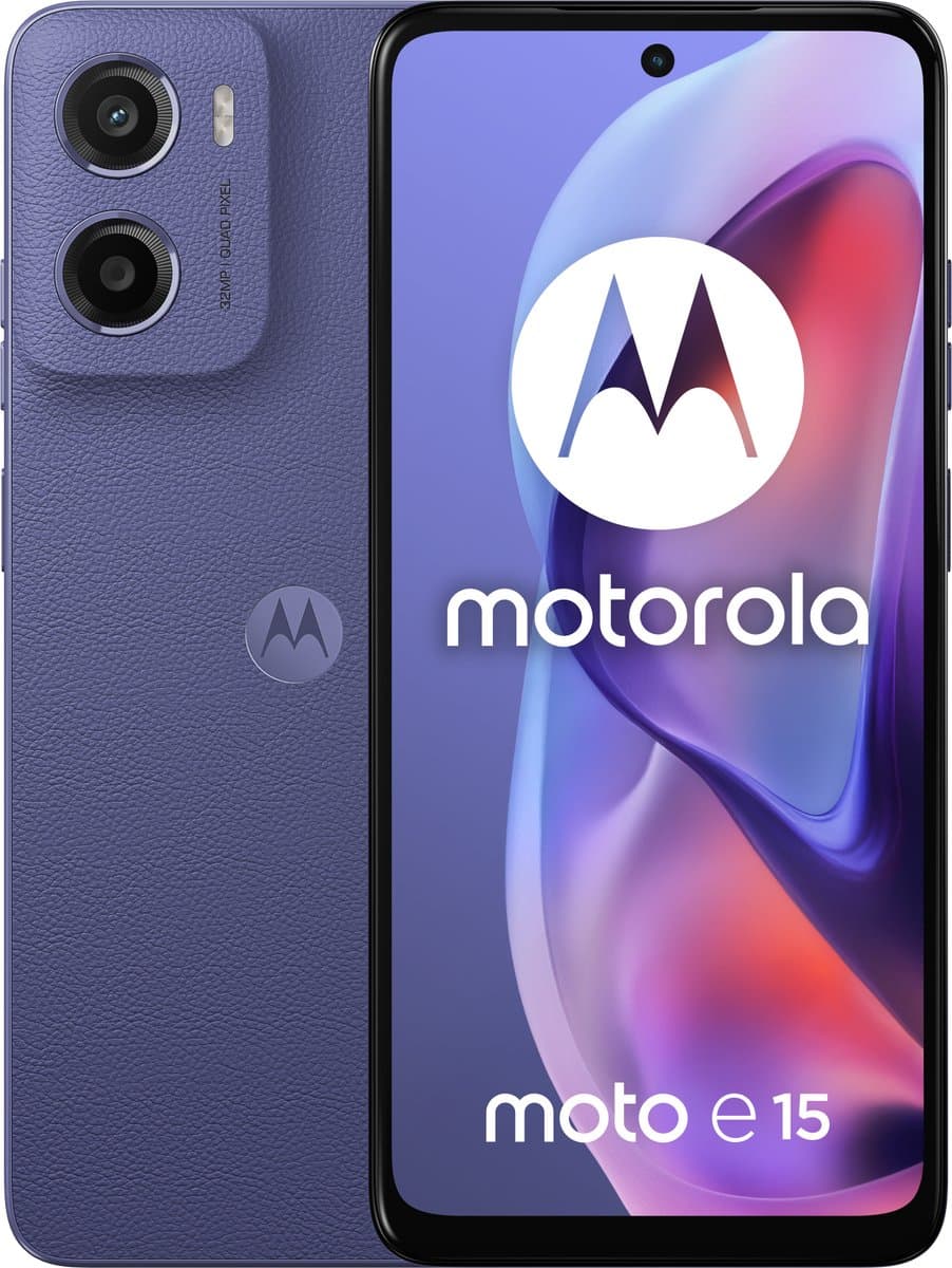 motorola moto e15 - 2/64GB - Fresh Lavender — afbeelding 1