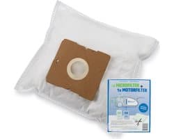 Microvezel stofzuigerzakken geschikt voor: Inventum ST306RZA stofzuigerzakken, Inventum ST306BZA en ST306ZZA stofzuigerzak en Princess Silence, Silence Deluxe, 334990, 333001 en 335010 + filterset