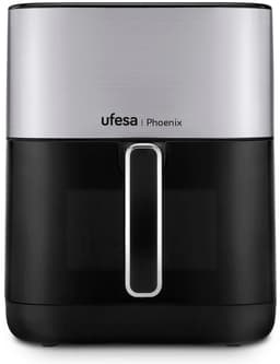 Ufesa Phoenix 6L Enkel Vrijstaand 1800 W Heteluchtfriteuse Zwart, Roestvrijstaal — thumbnail 2