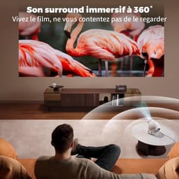 Draagbare Mini-Projector - Compact en Lichtgewicht - Wifi 6 en Bluetooth 5.4 - 1080p en 4K Decodering - Voor Thuisbioscoop en Buitengebruik — thumbnail 4