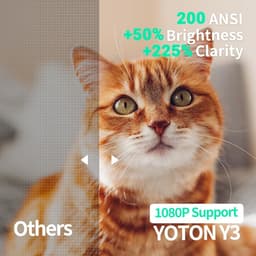 Mini Beamer - Draagbaar - Full HD 1080p - Compatibel met HDMI en USB - Voor Thuisbioscoop en Buiten — thumbnail 2