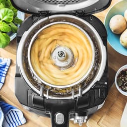 Mini Airfryer - Roterende Frituurmand - Gezond Frituren - Tot 60% Minder Vet - 2.5 Liter - Zwart — thumbnail 3