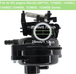 Dailygoods - Carburateur voor Grasmaaier - Vervangbaar Model - Kwaliteit - Geschikt voor Troy-Bilt - 163cc 140cc — thumbnail 5