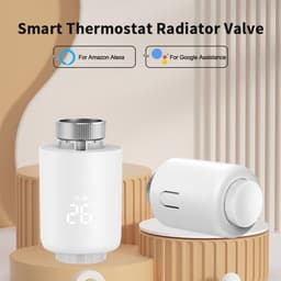 Slimme Radiator Thermostaat - Verwarming Controller - Energie Besparen - App & Spraakbesturing - M30*1.5mm - Wit — thumbnail 4