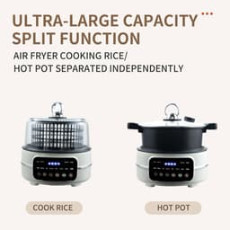 Multicooker Airfryer - Keukenapparaat - Gezond Koken - Veelzijdige Functies - 5L Capaciteit - Zwart — thumbnail 5
