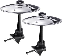 Trommel cimbalen set voor mini drumstel, auto interieurdecoratie, ventilatierooster accessoires, zilver — thumbnail 1