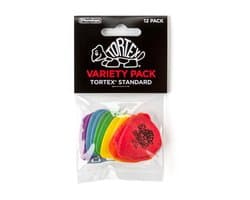 Dunlop PVP418 Tortex Standard Plectrum Variety 12-Pack - Plectra, 0.50mm tot 1.14mm, mix van 12 stuks