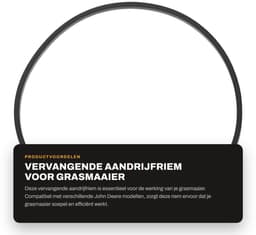 Dailygoods- Aandrijfriem Vervangend - Compatibel met John Deere - Rubber Composietmateriaal - Hoogte 5.5mm - Breedte 9.5mm - Externe Lengte 889mm - Grasmaaier Riem — thumbnail 1