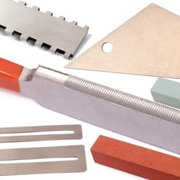 Dailygoods - Gitaar Reparatie Tool Set - Gitaar Fret Kronen - 7 Gereedschap - Perfect voor Gitaaronderhoud - Inclusief Slijpstenen - Geschikt voor... — thumbnail 2