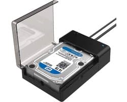 Docking station voor 2,5/3,5 inch SATA SSD/HDD - USB 3.2 Gen1 met 12V voeding en 1,8m kabel