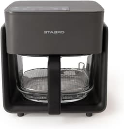 Heteluchtfriteuse Glas 4.2L Zwart voor Gezond Frituren 1300W — thumbnail 1