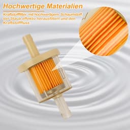 Benzinefilter 8mm - Universeel voor Motorfiets, Grasmaaier en Scooter - Effectieve Bescherming tegen Vuil - ShopVlot — thumbnail 3