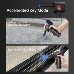 Elektrische Bladblazer - Stofverwijderaar - Apparaten Reinigen - Traploze Snelheid - 17.6 cm - Zwart — thumbnail 5